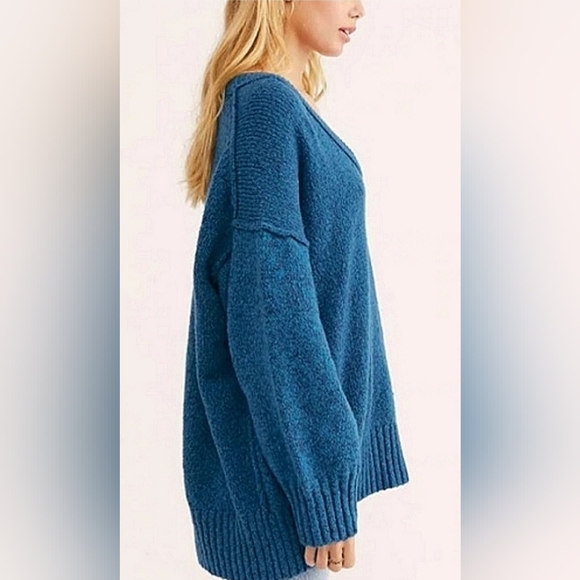 Free People Brookside Sweater in Halcyon Blue at Nordstrom, Size Small - Picture 5 of 5